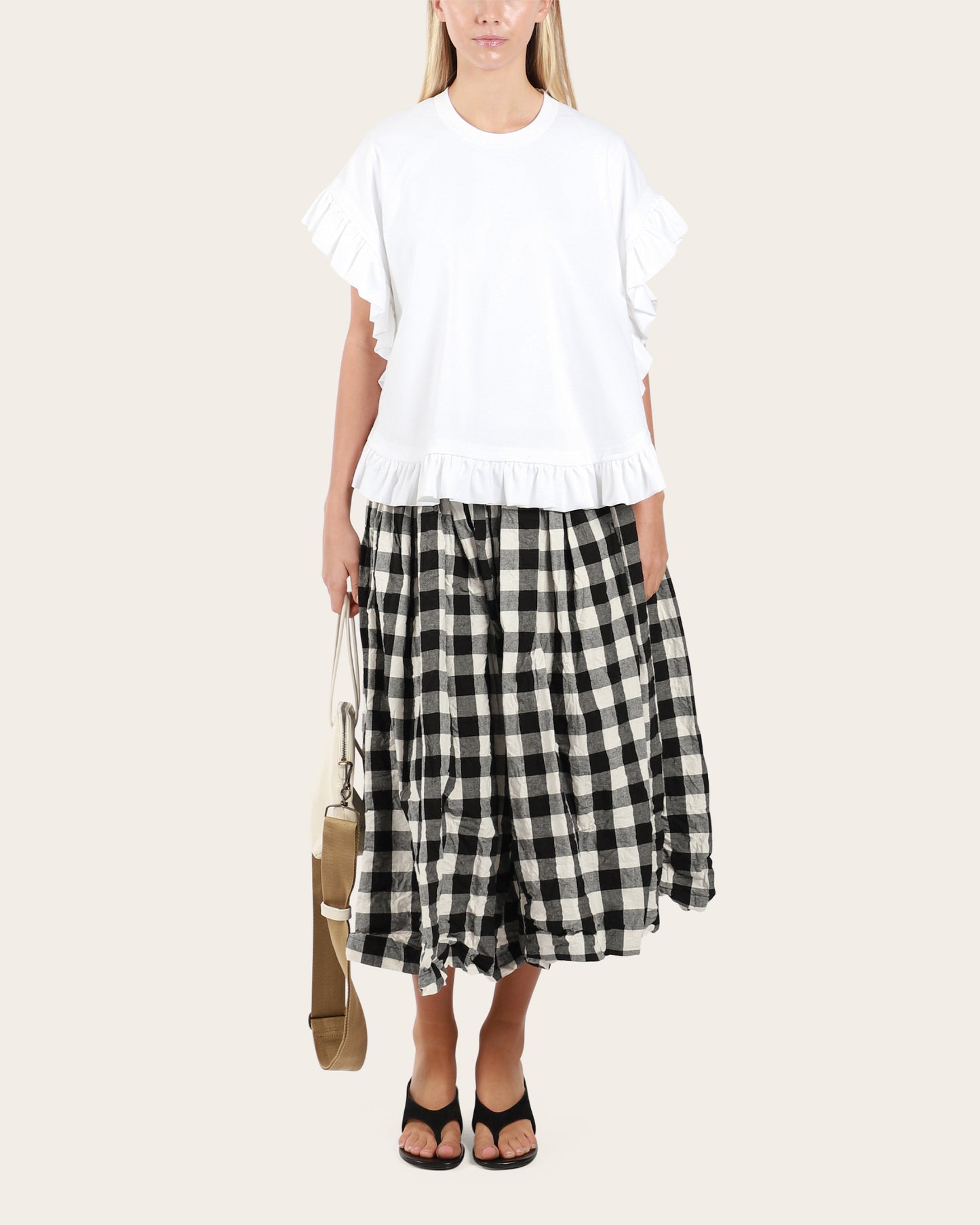 Ruffle Trim Tee