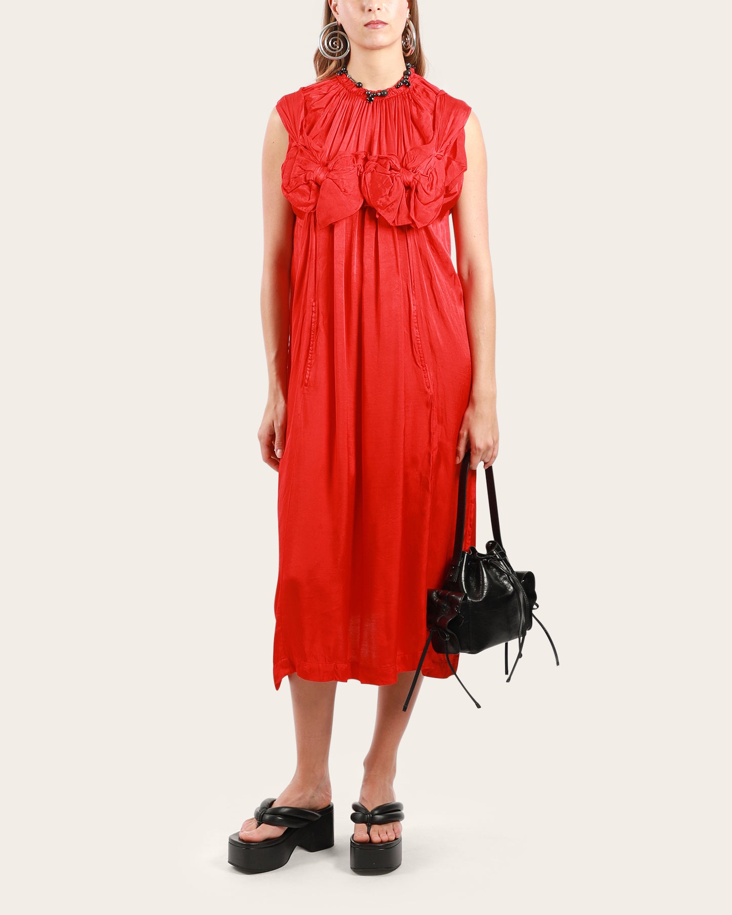 Sleeveless Bow Dress