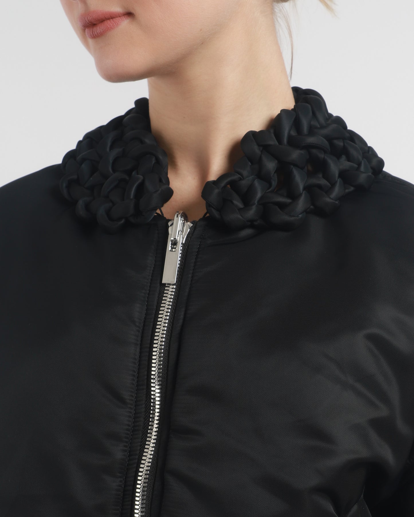 Woven Collar Bomber