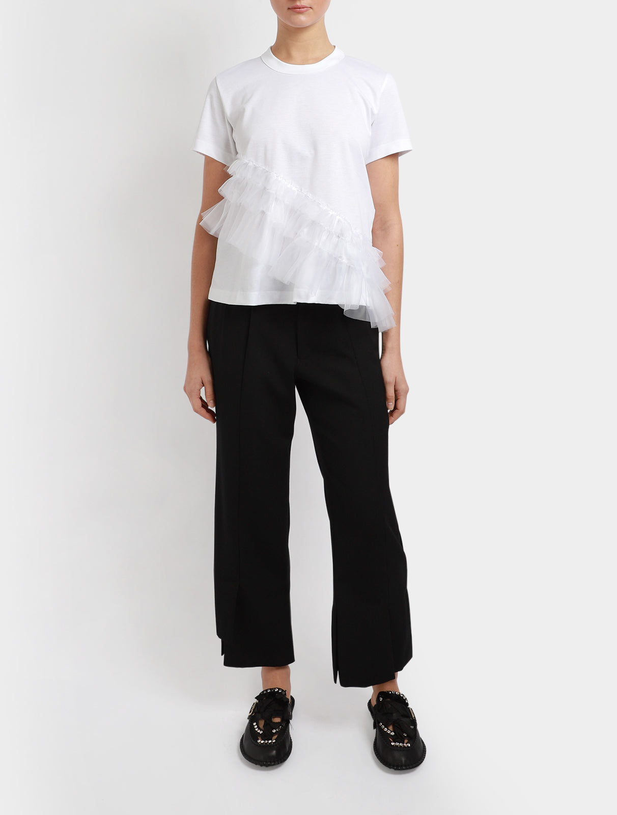 Asymmetric Frill T-Shirt