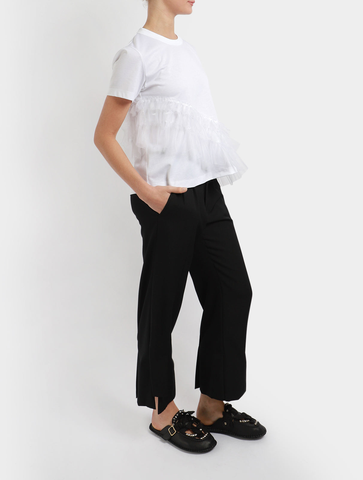 Asymmetric Frill T-Shirt