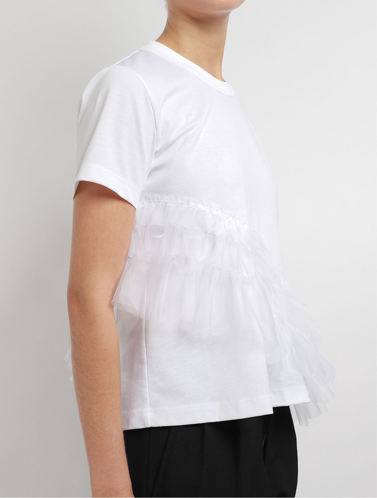 Asymmetric Frill T-Shirt