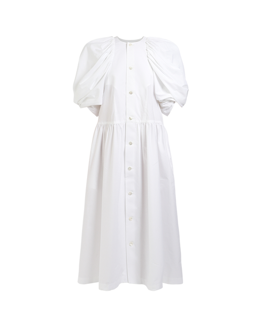 noir-kei-ninomiya-balloon-sleeve-button-up-dress-white