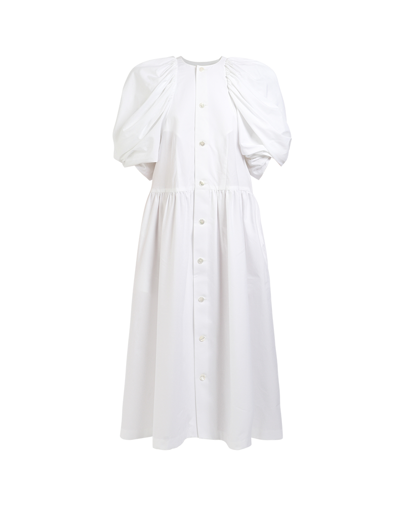 noir-kei-ninomiya-balloon-sleeve-button-up-dress-white
