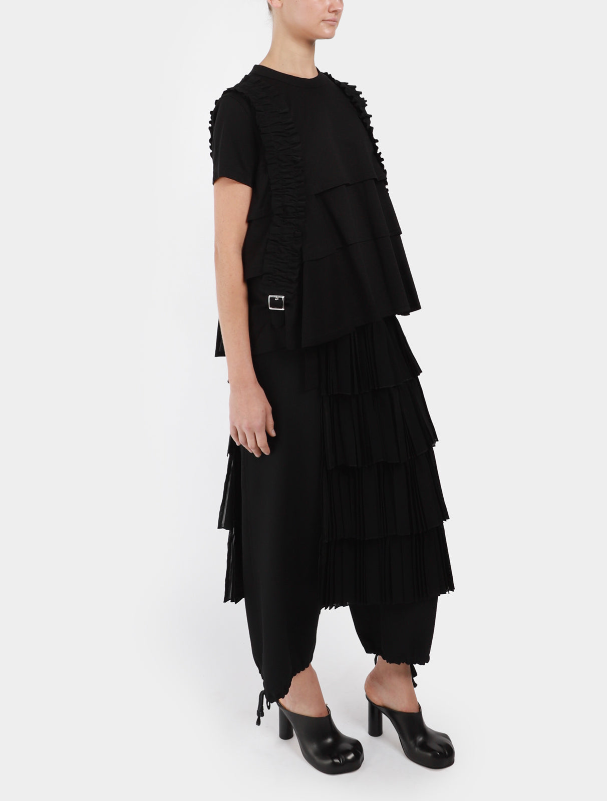 Buckled Ruffle T-Shirt