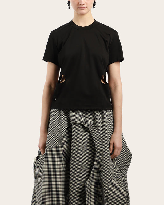 Flower Cut Out T-Shirt