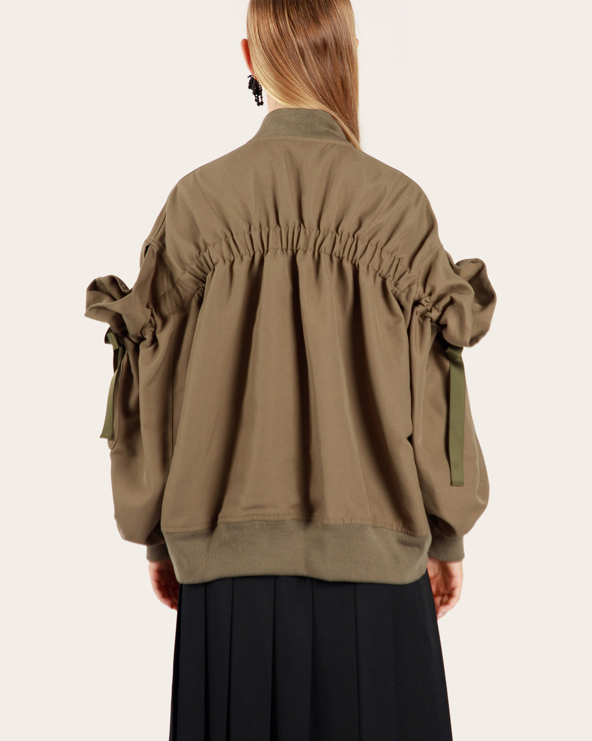 Ruched Detail Bomber