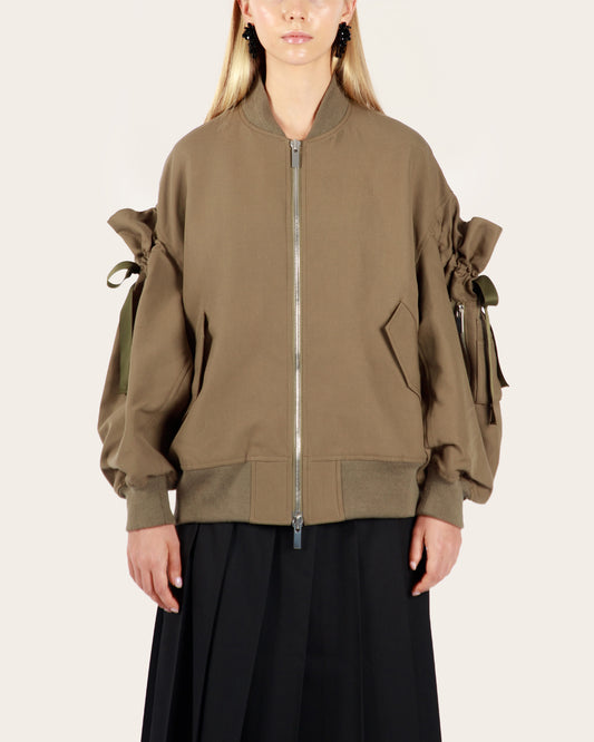 Ruched Detail Bomber