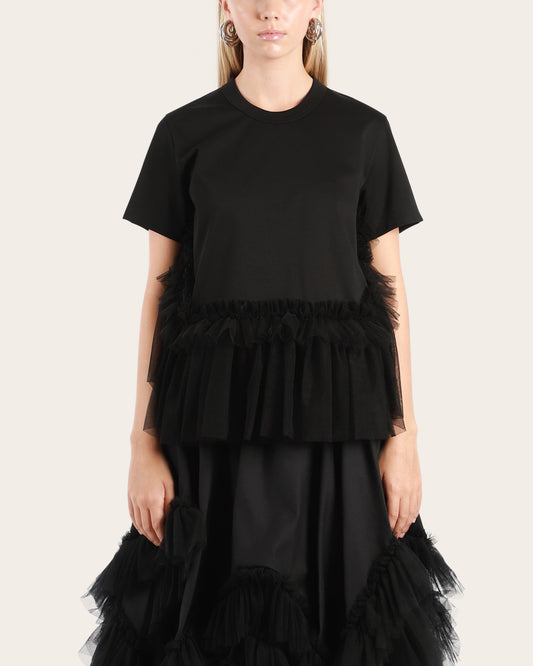Tulle Ruffle T-shirt