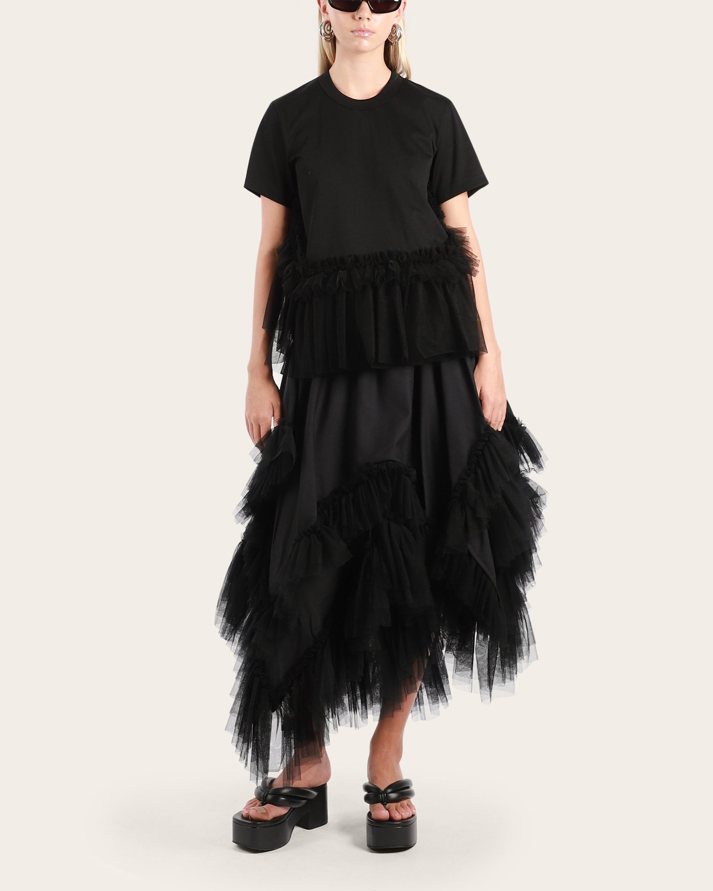 Tulle Ruffle T-shirt