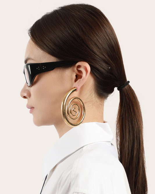 Spiral Serpent Hoops