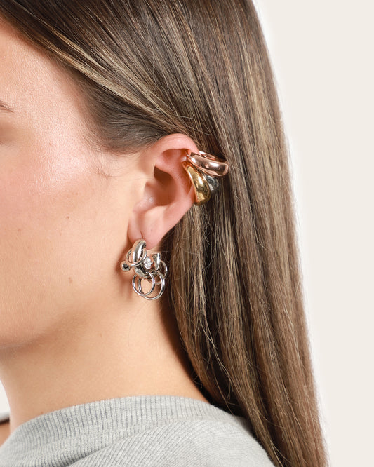 Triptych Circle Ear Cuffs