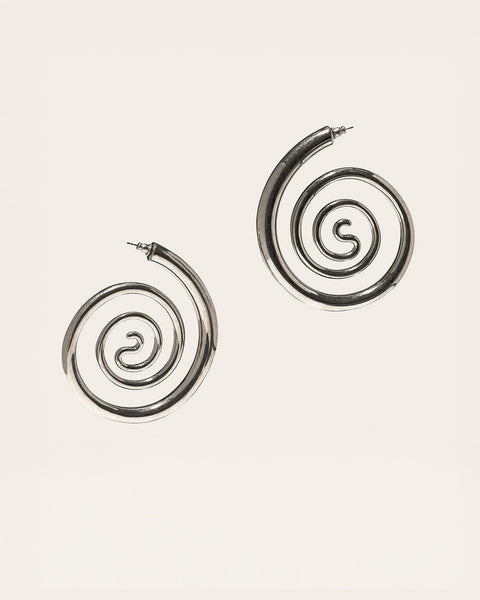 Spiral Serpent Hoops