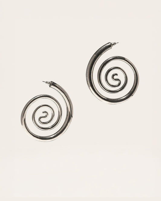 Spiral Serpent Hoops