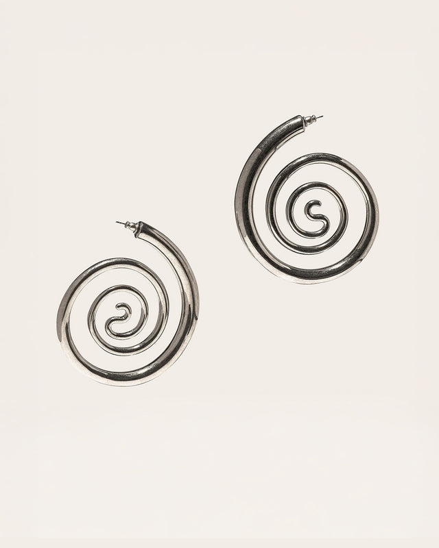 Spiral Serpent Hoops