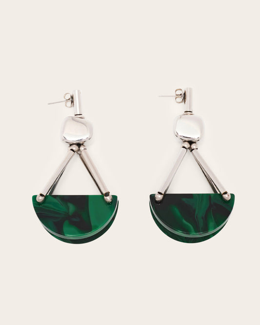 Malachite Dangling Earrings