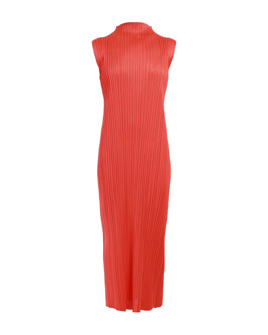 pleats-please-by-issey-miyake-sleeveless-high-neck-dress-april-colours-bright-red