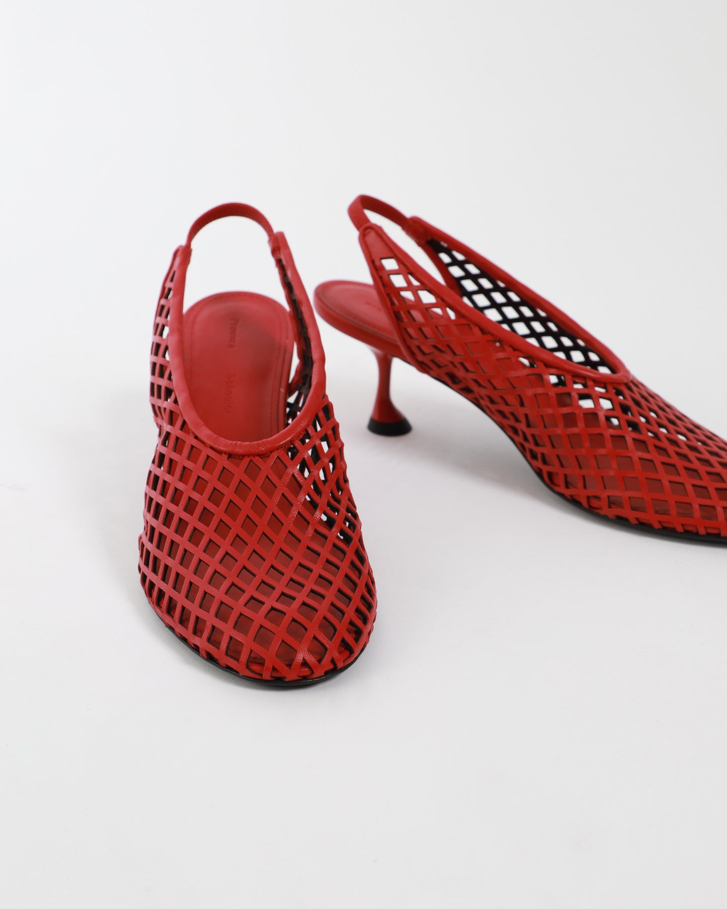 Tee Perforated Slingback Pumps