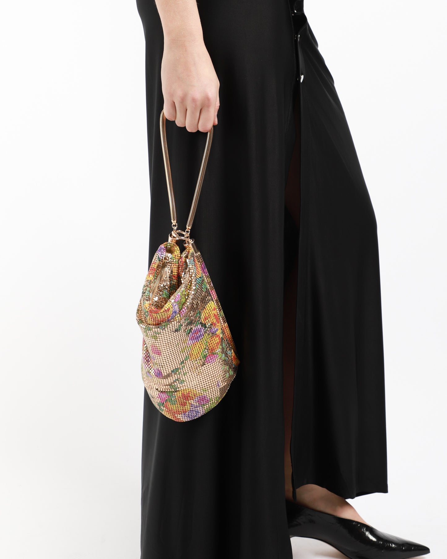 Pixel Floral Tube Bag