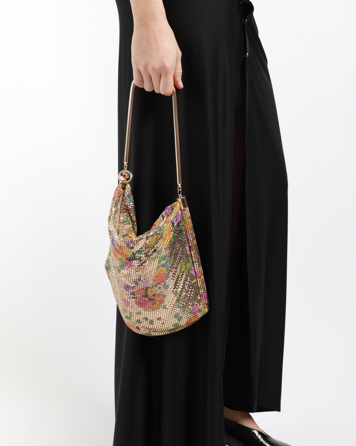 Pixel Floral Tube Bag