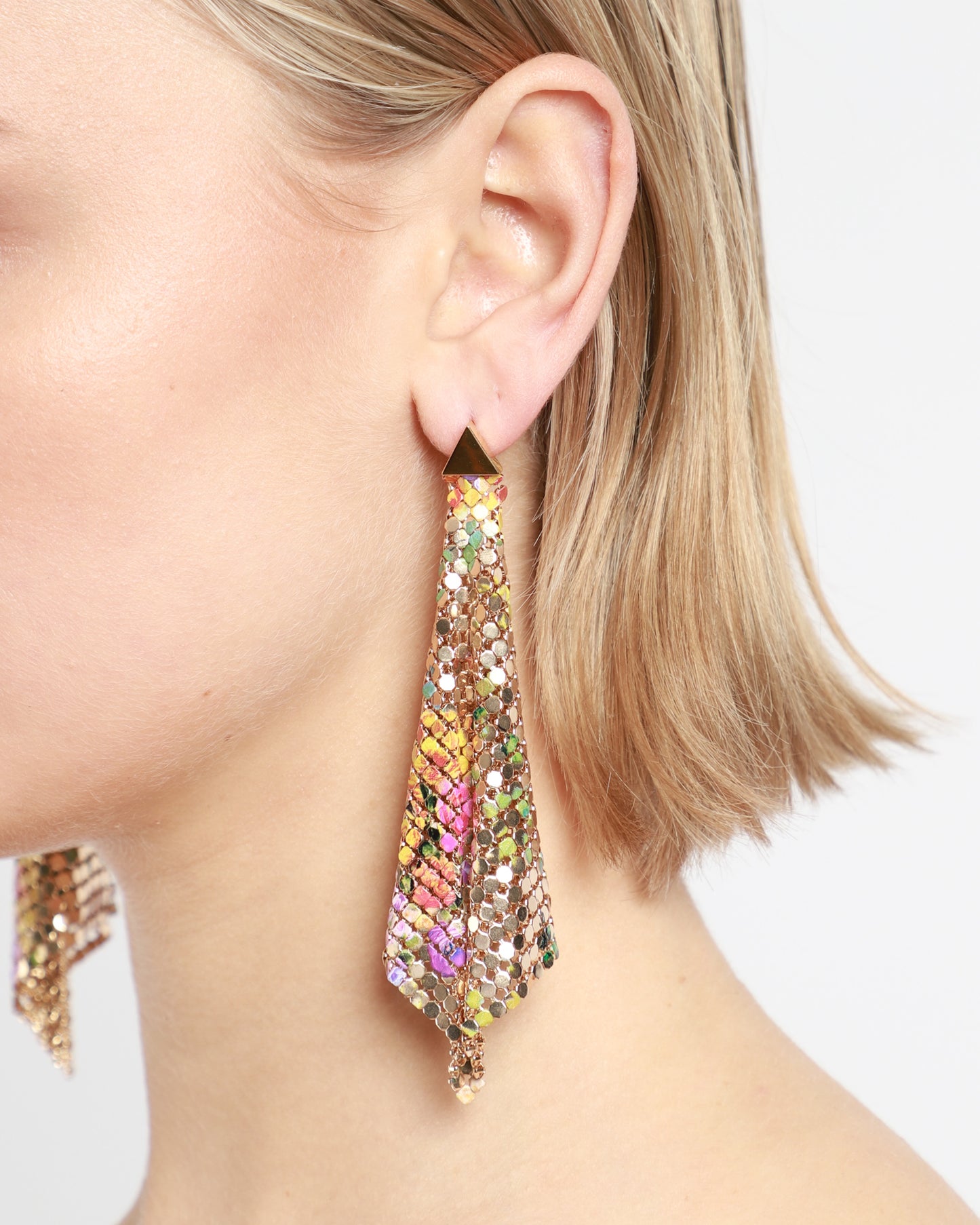 Pixel Flow Floral Earrings