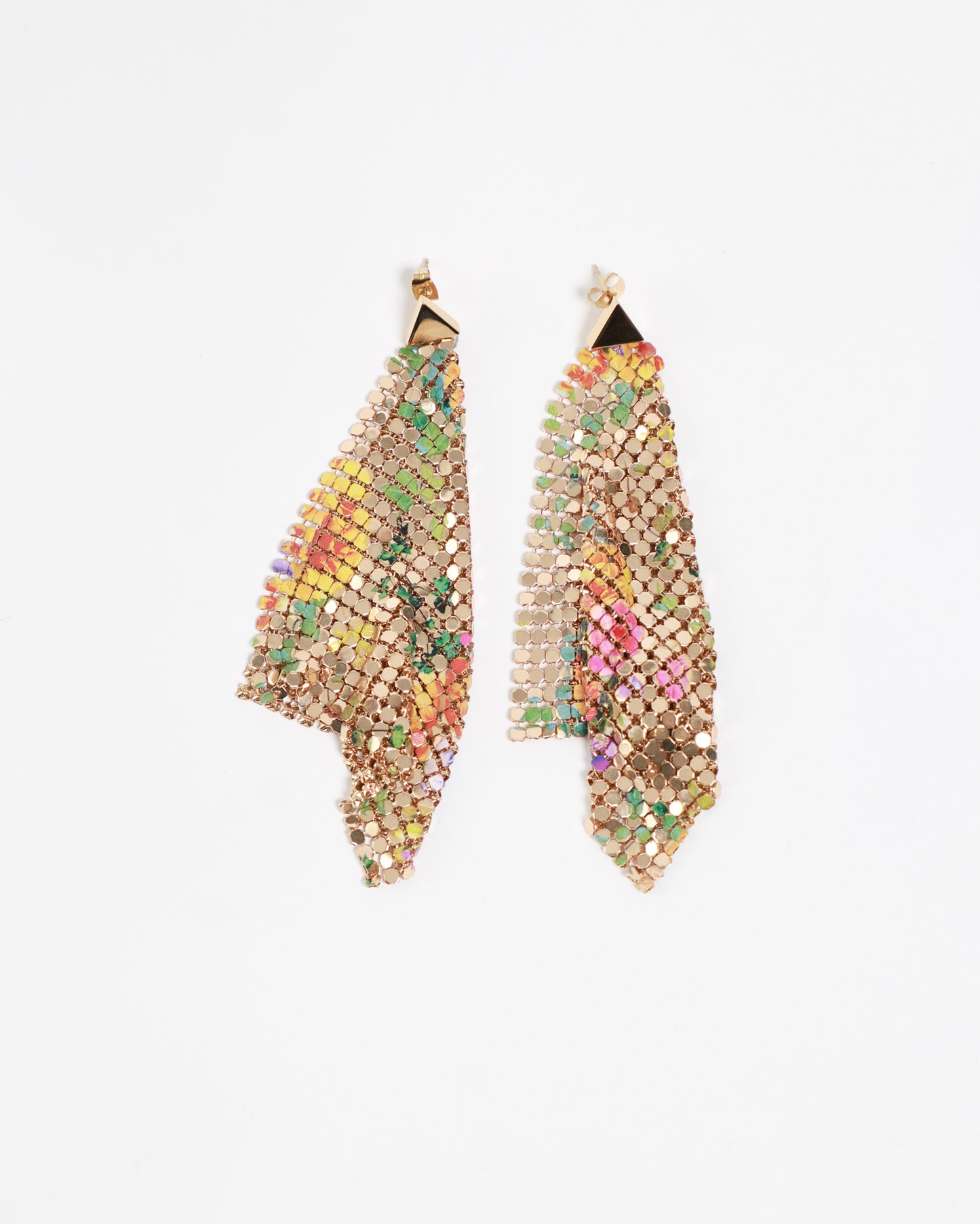 Pixel Flow Floral Earrings