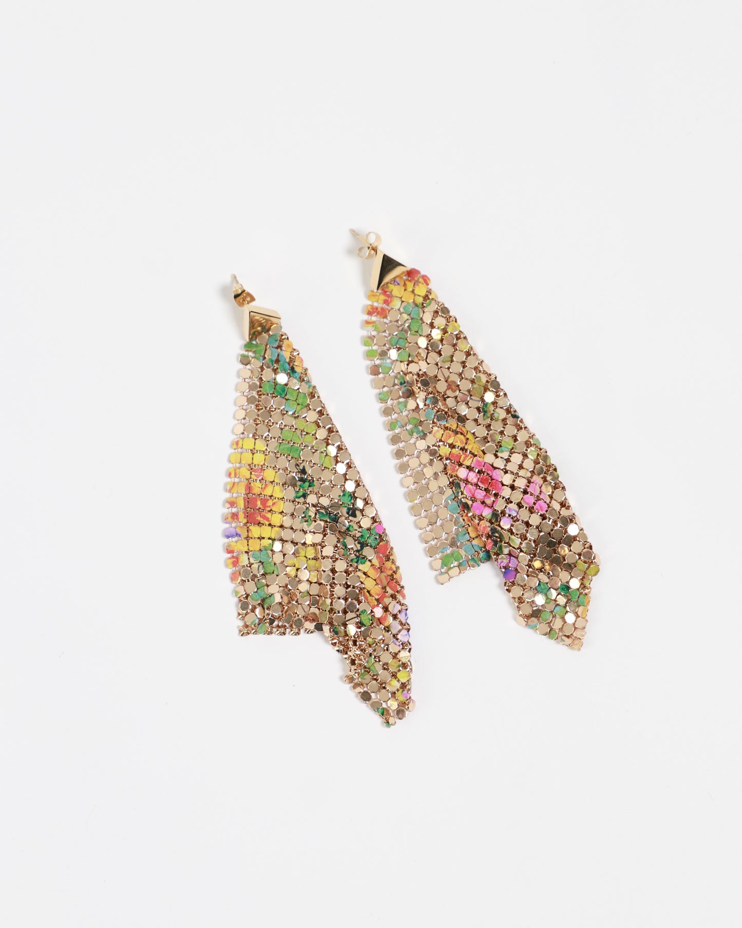 Pixel Flow Floral Earrings