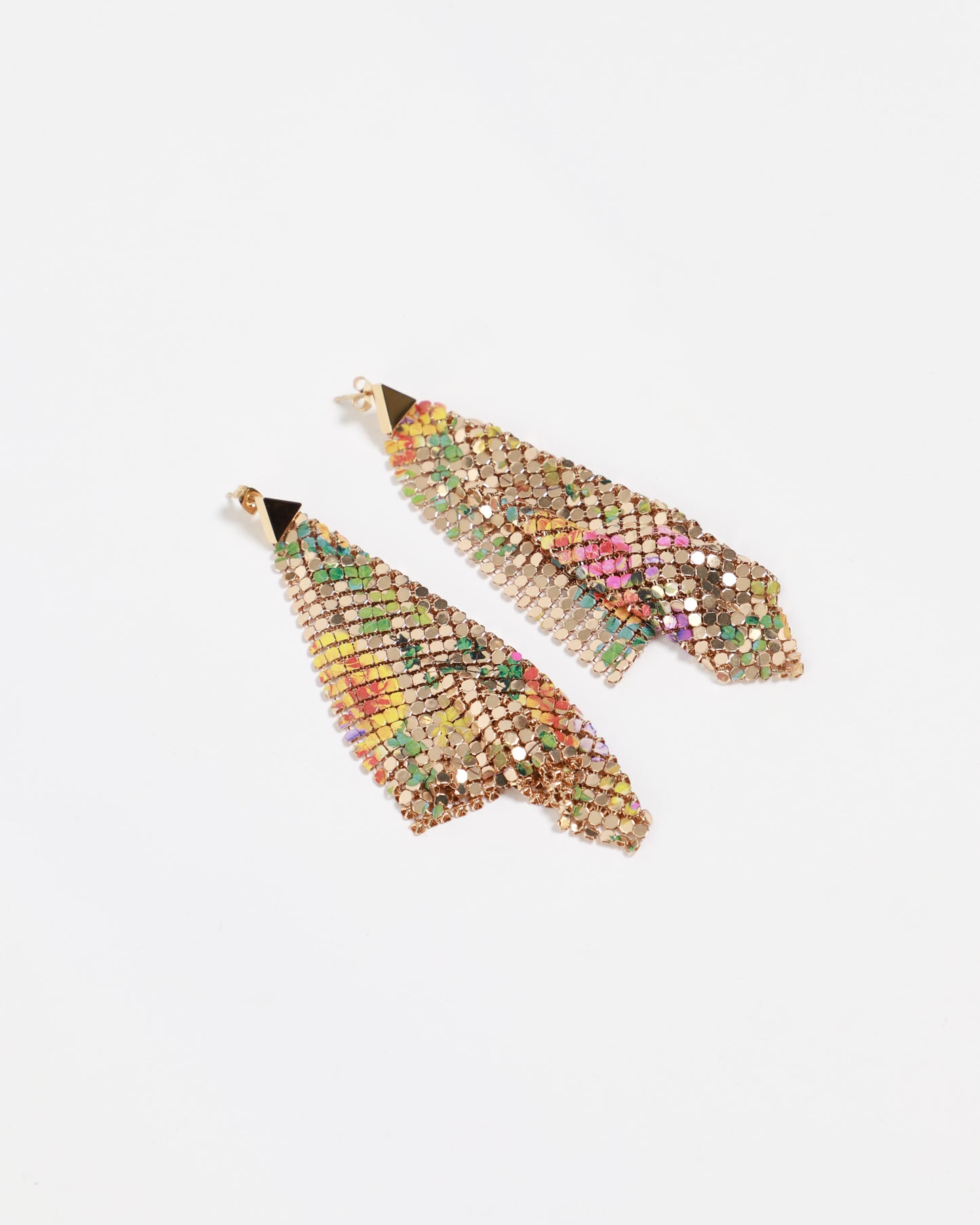 Pixel Flow Floral Earrings