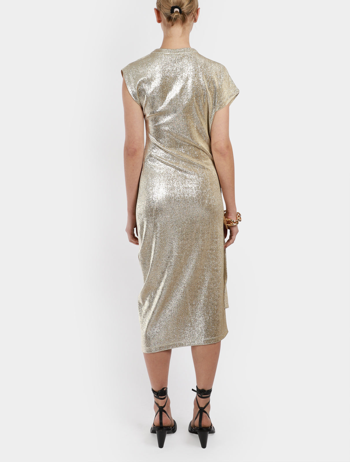 Asymmetric Metallic Dress