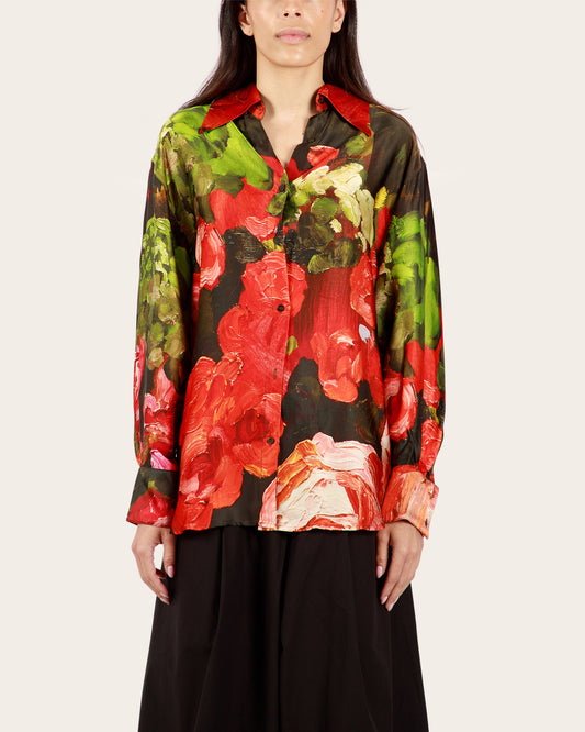 Red Roses Blouse