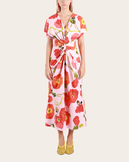 Pink Poppy Twist Dress