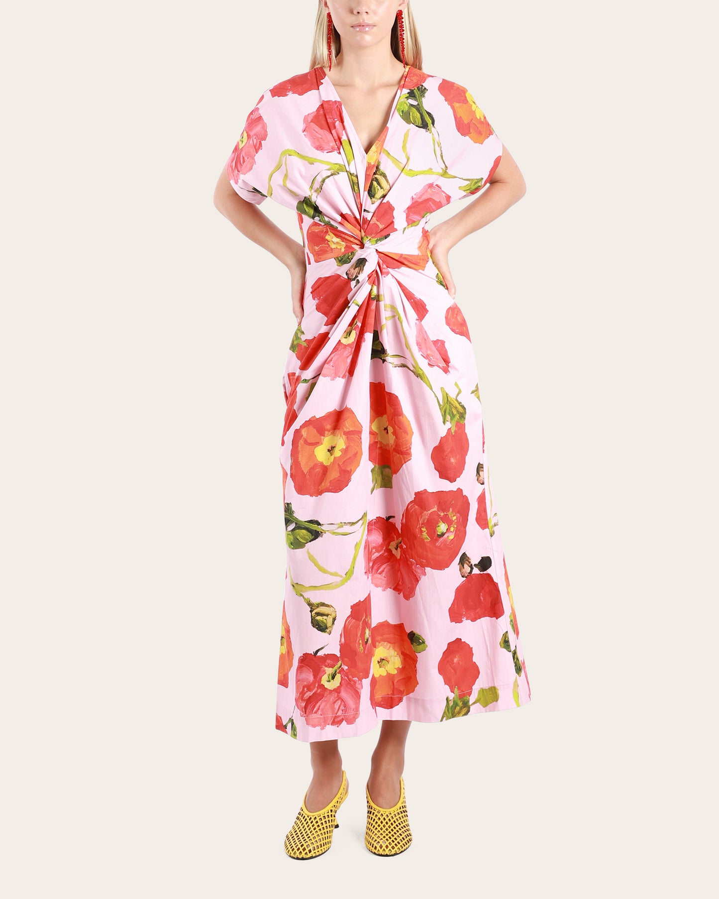 Pink Poppy Twist Dress