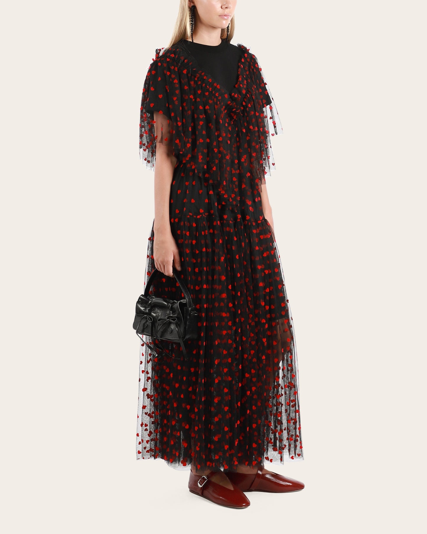 Tulle Heart Maxi Skirt