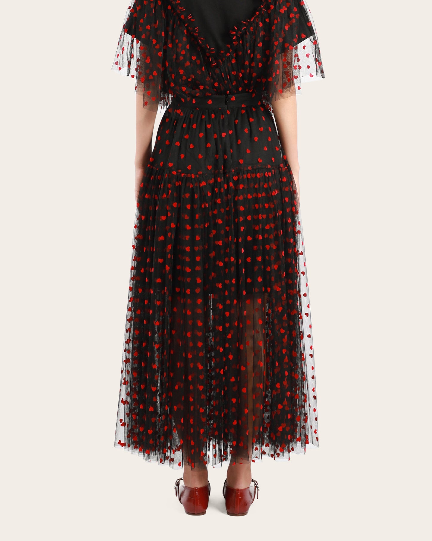Tulle Heart Maxi Skirt