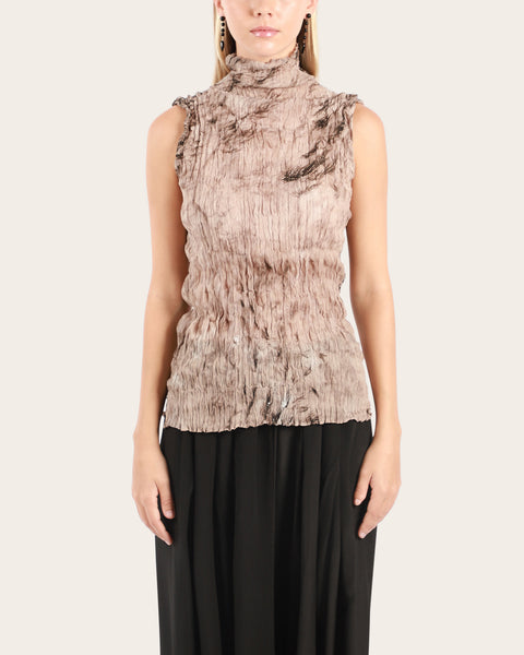 Sleeveless Turtle Neck