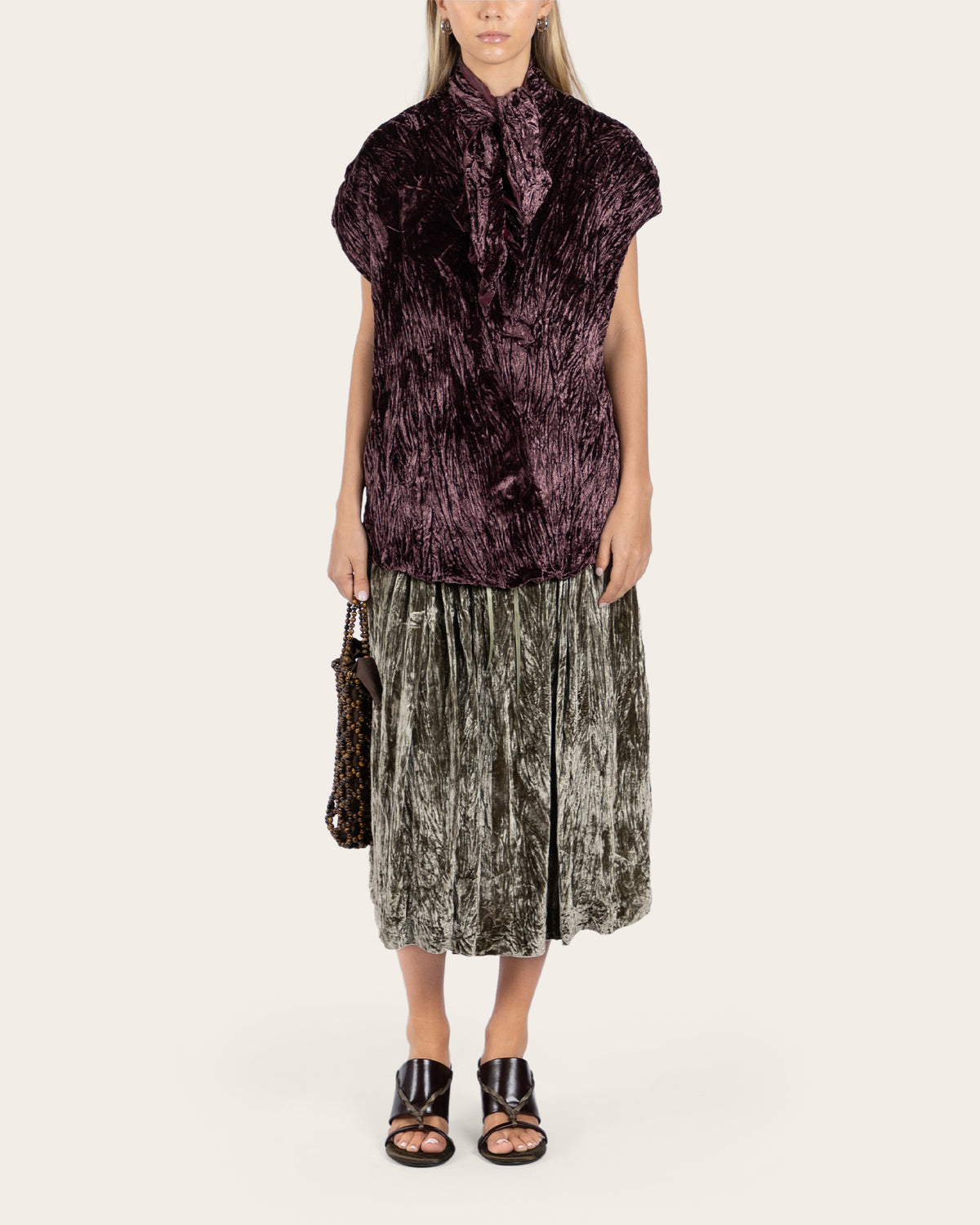 Crushed Velvet Painters Top