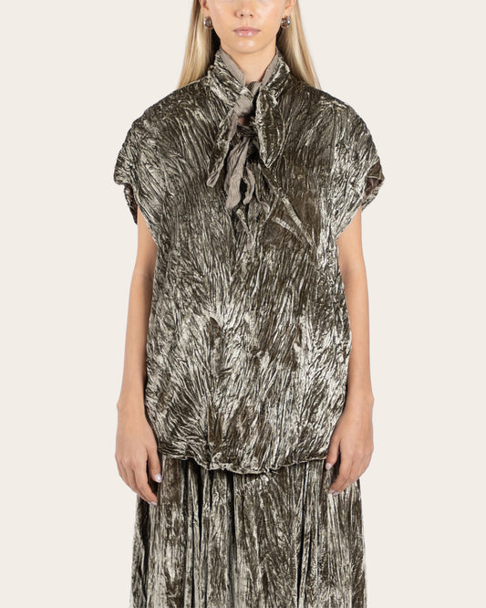 Crushed Velvet Painters Top