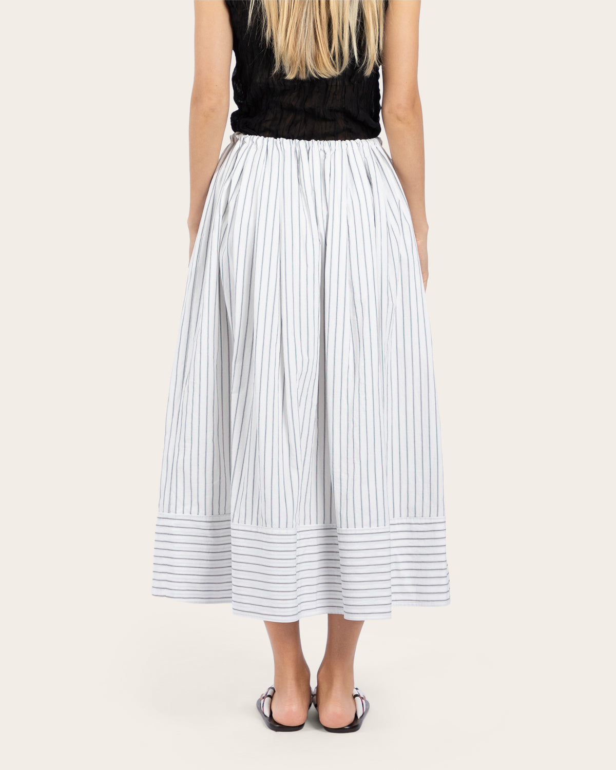 Stripe Holiday Skirt