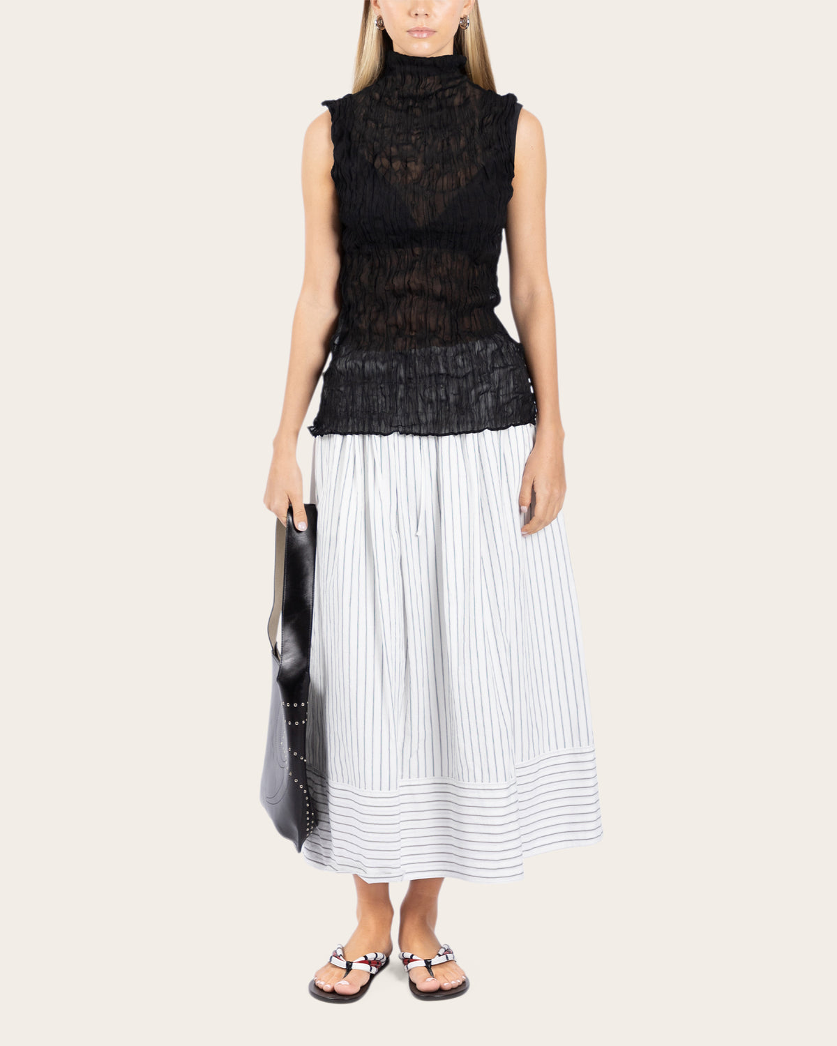 Stripe Holiday Skirt