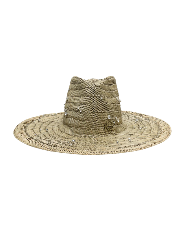 Dew Drops Straw Fedora Hat