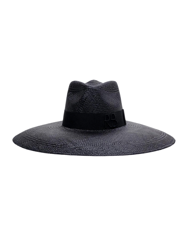 Wide Brim Straw Fedora Hat