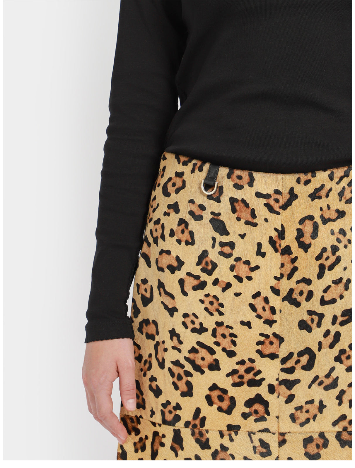 Carolyn Leopard Skirt