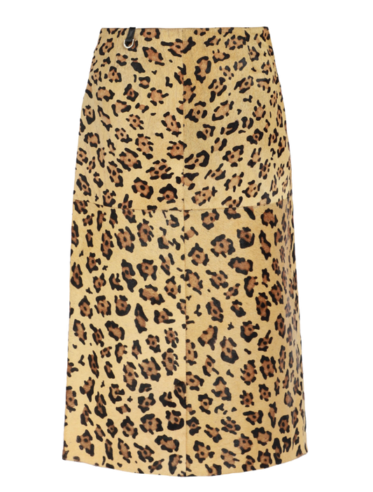 Carolyn Leopard Skirt
