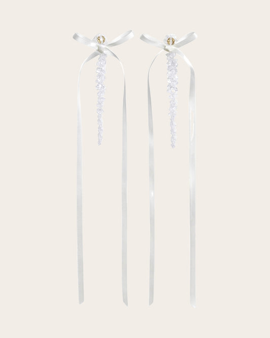Bow Ribbon Drip Earring