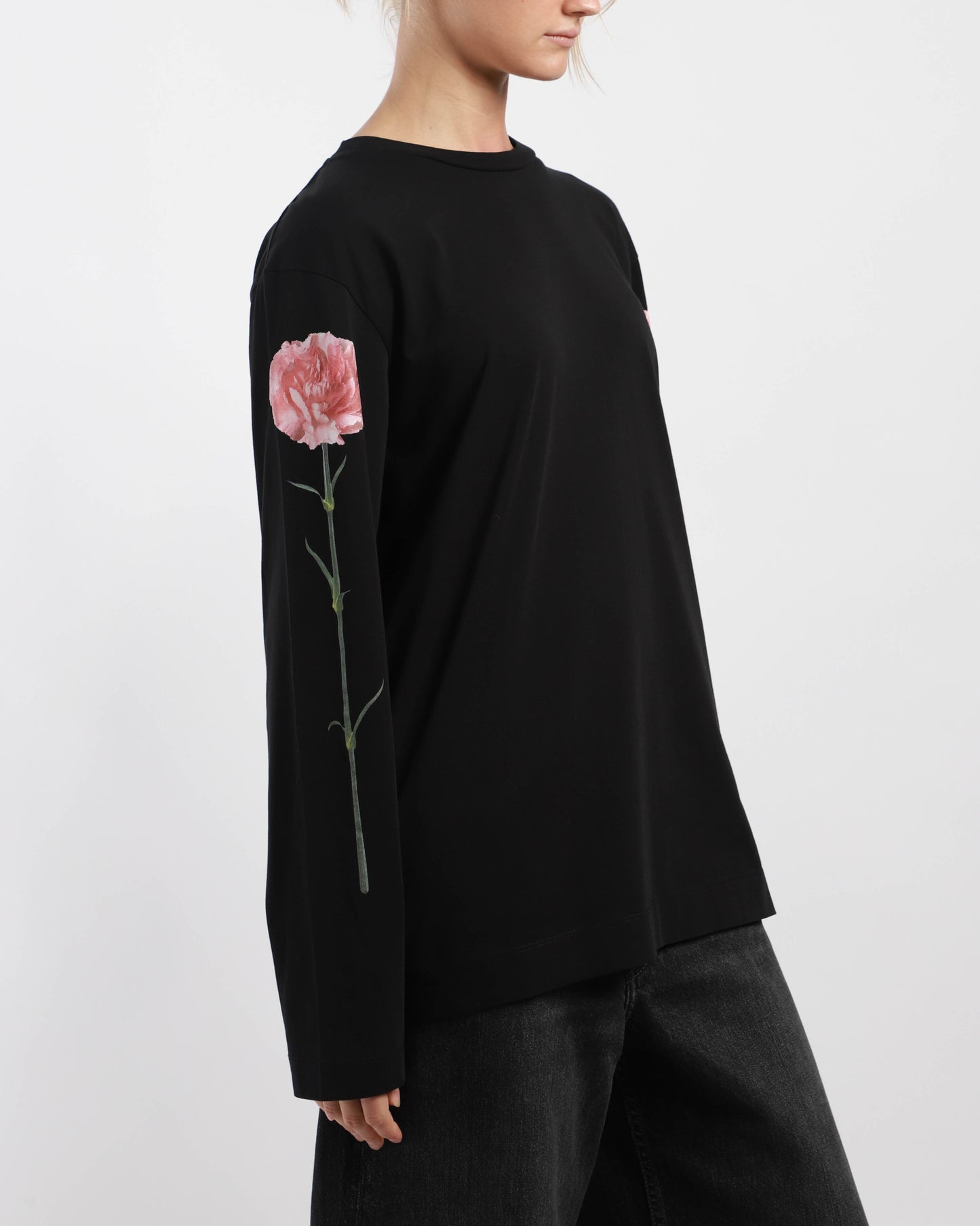 Carnation Print Long Sleeve T-Shirt