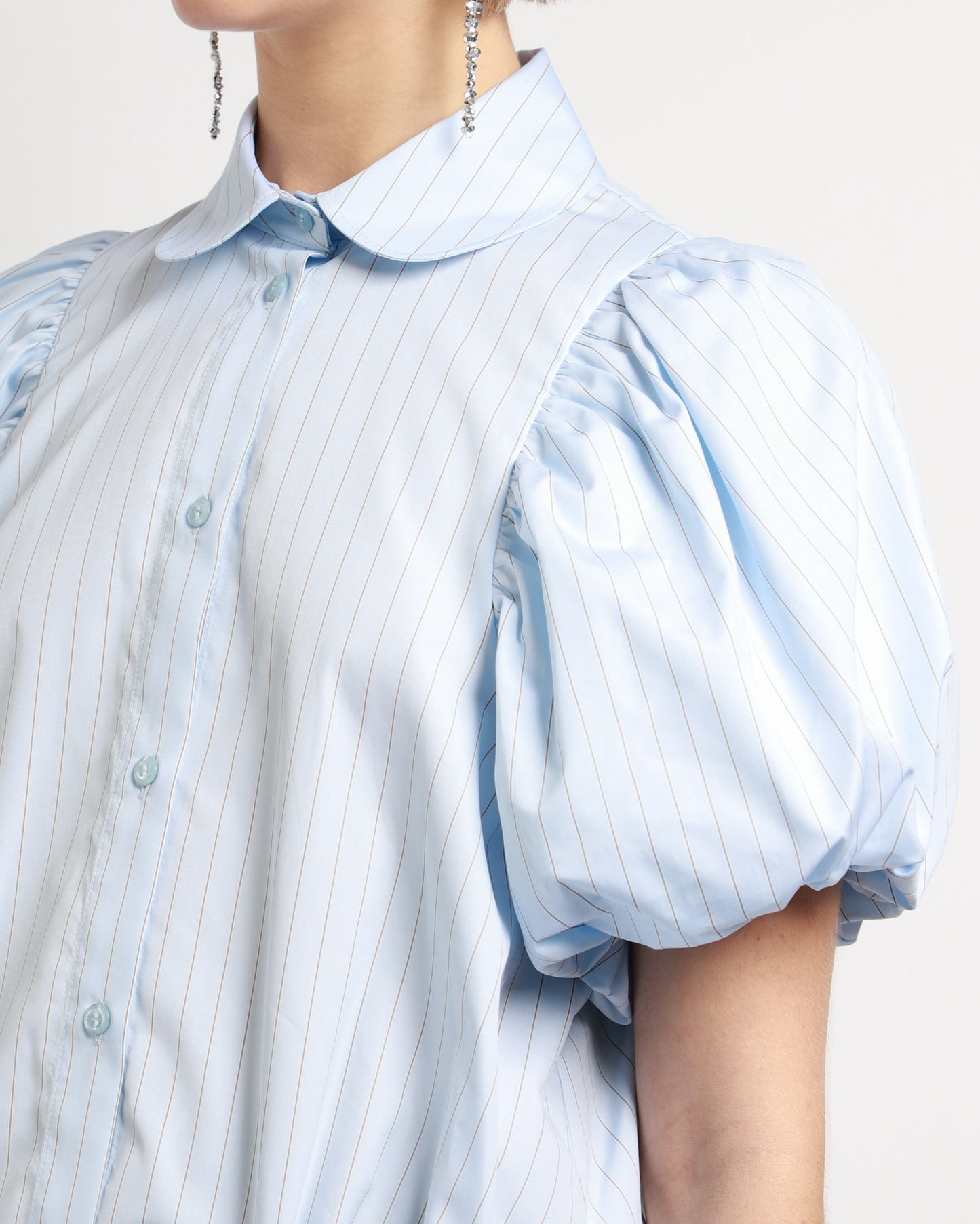 Cropped Toggle Shirt