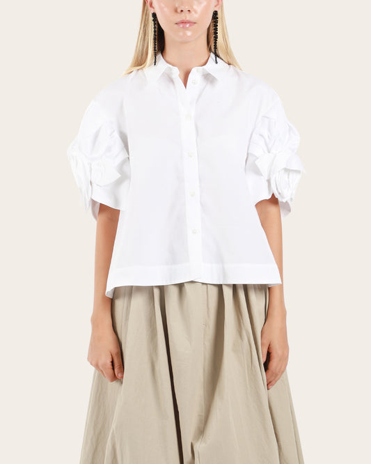 Cropped Rose Shirt