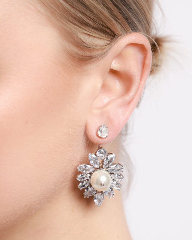 Crystal Crest Earrings