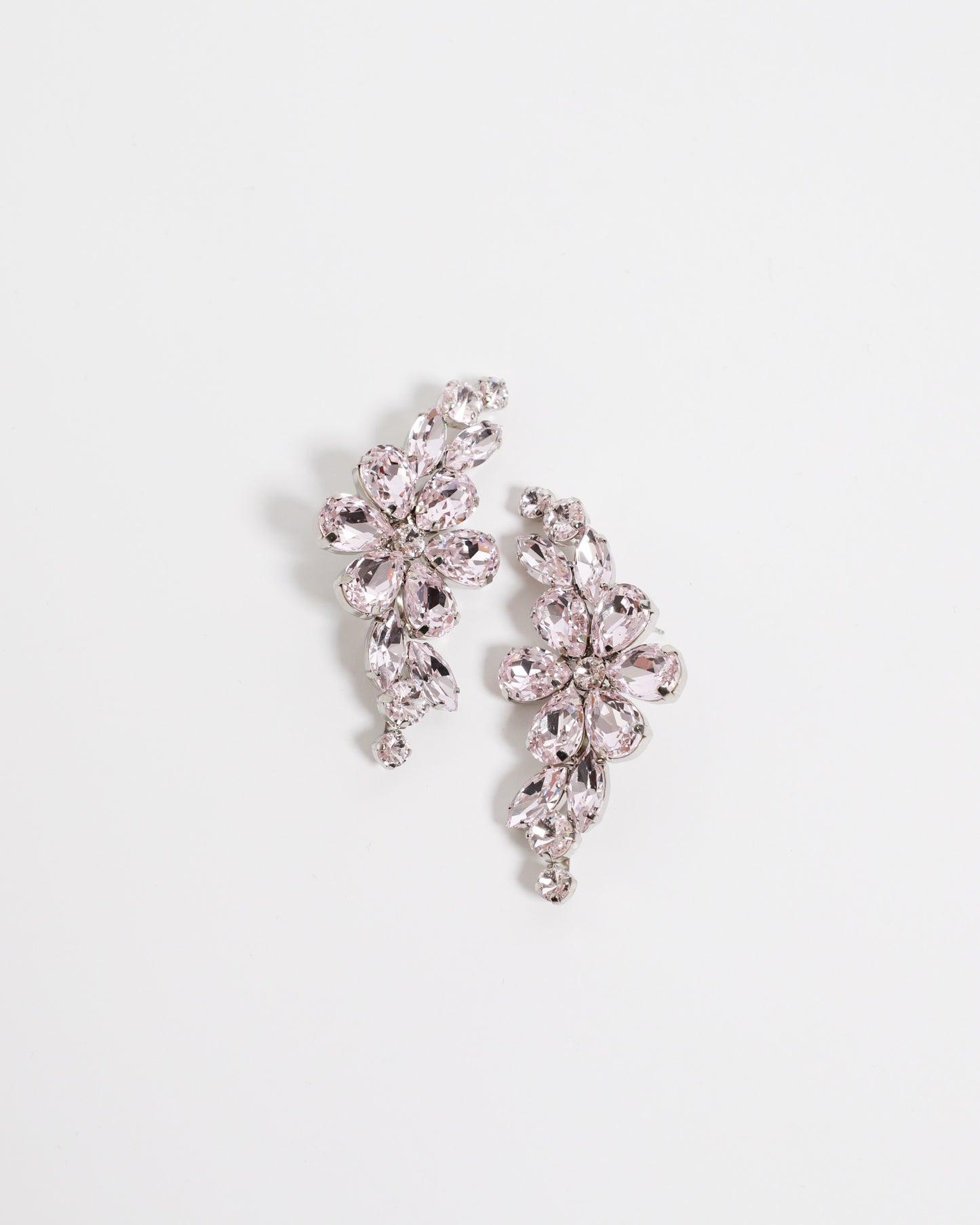 Crystal Half Moon Earrings