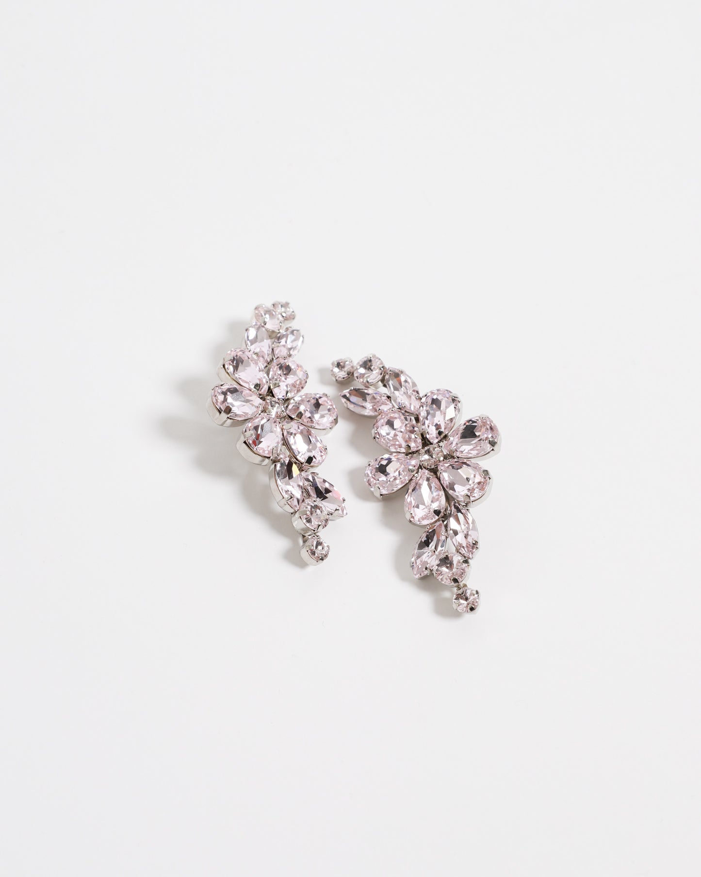 Crystal Half Moon Earrings